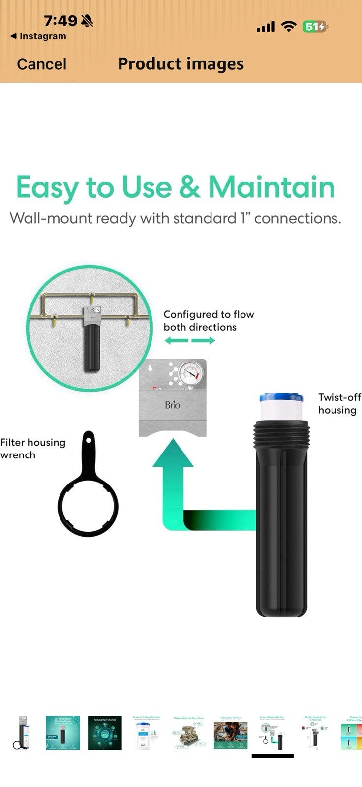 Brio Whole House Water Filter System for Heavy Metal Reduction 