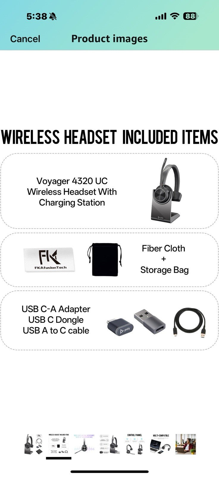 Poly Voyager 4310 UC Wireless Headset & Charge Stand - Single-Ear Headset,