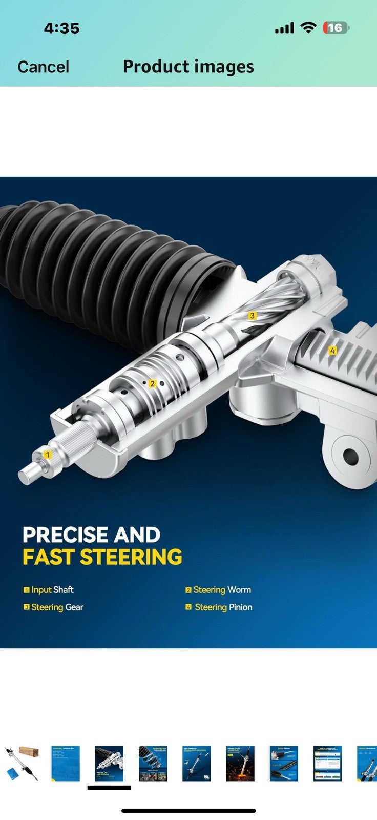 PHILTOP Electronic Steering Rack and Pinion Replacement for Toyota 