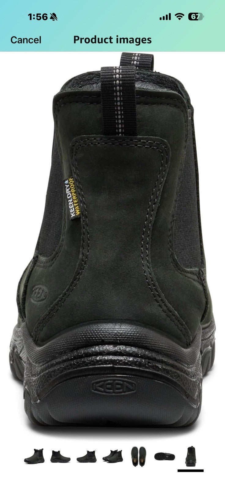 KEEN womens Greta 2 Chelsea Pull On Durable Comfortable Insulated 6.5