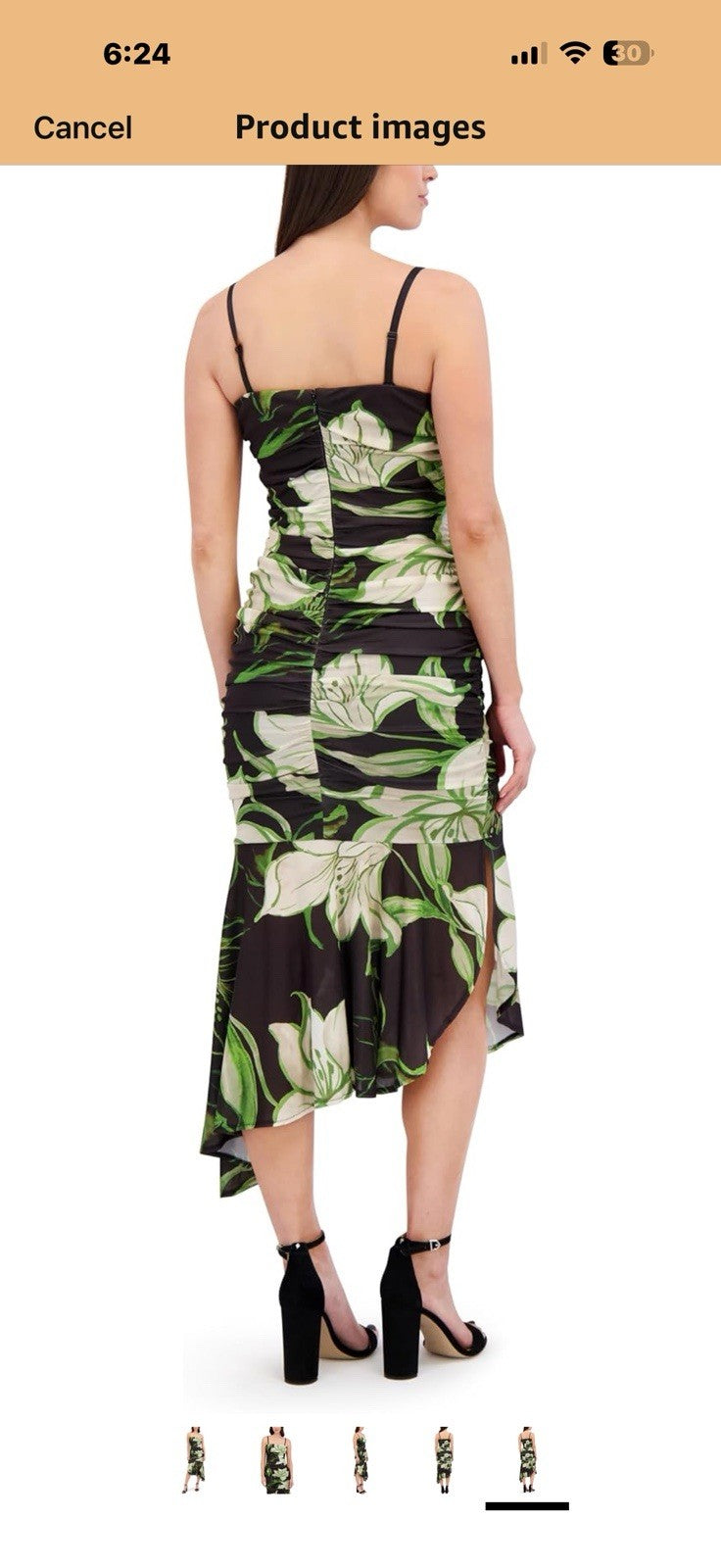 Siena Womens Removable Straps Bandeau Printed Stretch Mesh Asymmetrical