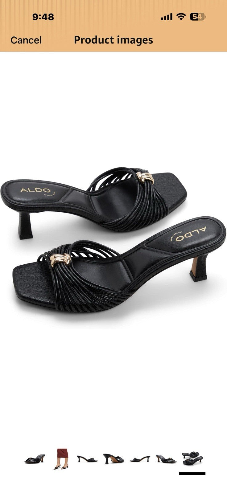 ALDO Women's Arianne Open-Toe Heeled Mule Size 11