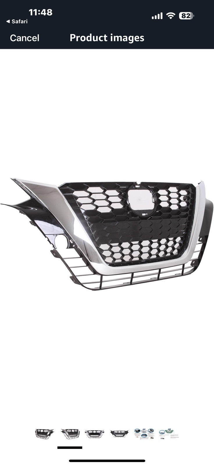 Front Grille Compatible with 2019-2022 Nissan Altima Edition/One