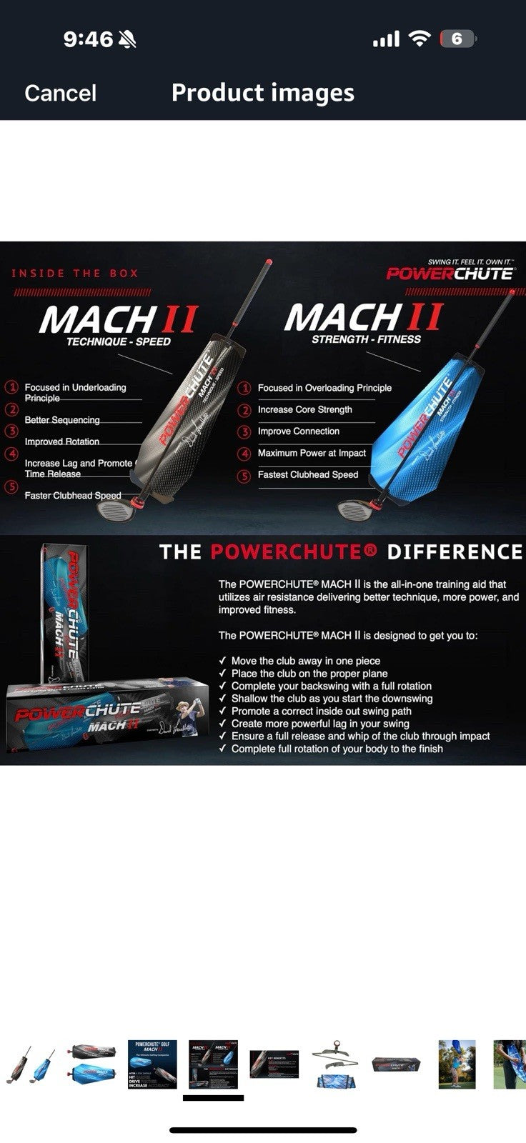 PowerPro Sports: Powerchute Mach II - Golf Swing Training Aid by David 