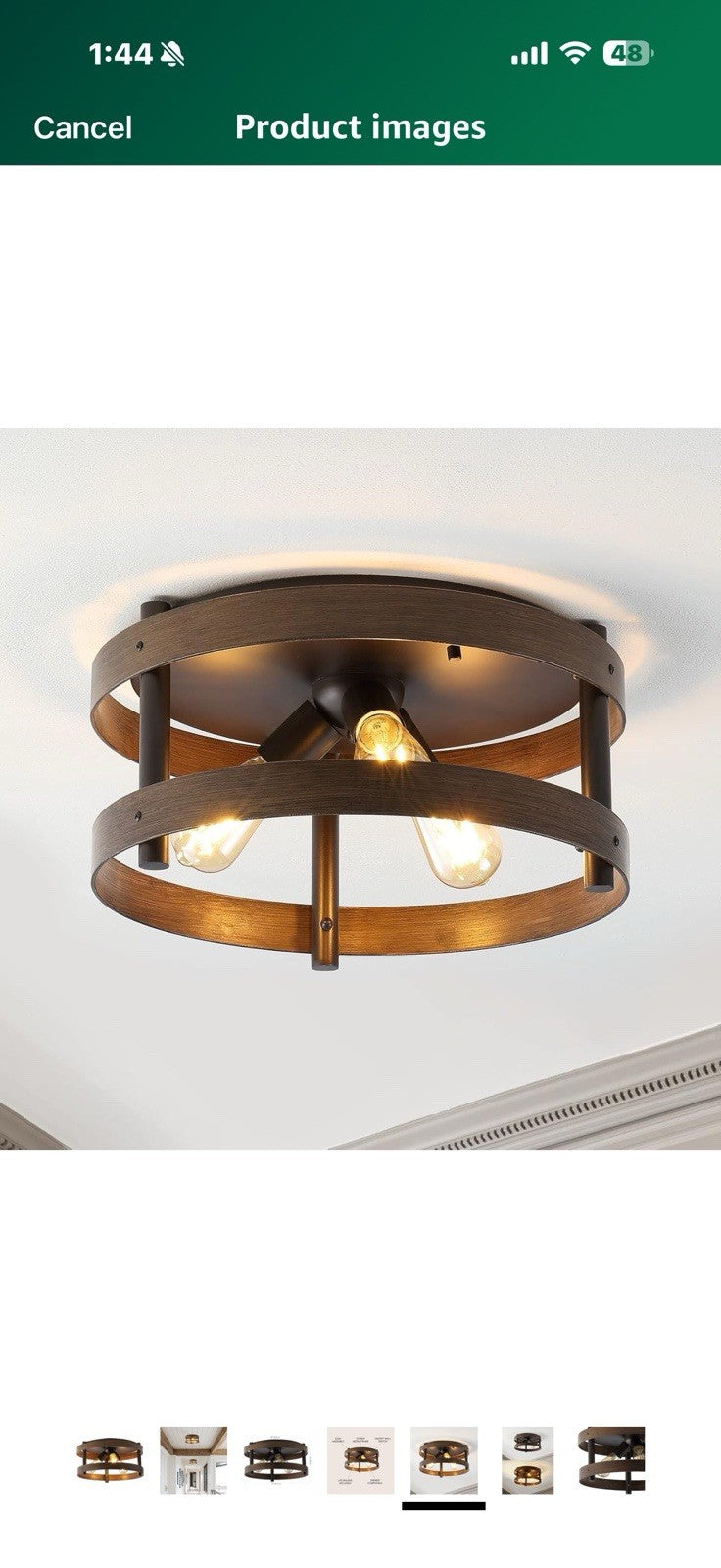 JONATHAN Y JYL1305A Cooper 16" 3-Light Farmhouse Industrial Iron LED 