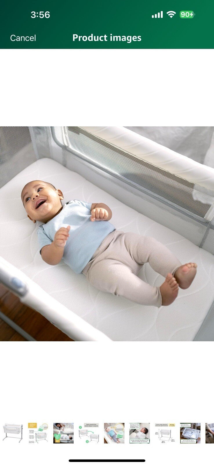SwaddleMe by Ingenuity DreamSecure 2-in-1 Co-Sleeping Bassinet, DreamSecure
