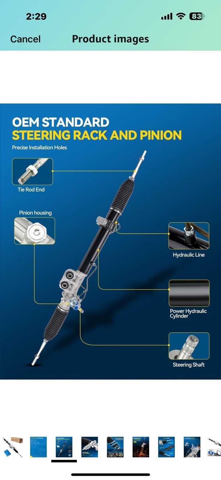 PHILTOP Power Steering Rack and Pinion Compatible with TITAN 2004-2015