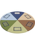 ECR4Kids SoftZone Picture Me Play Mat, Activity Mat, Earthtone
