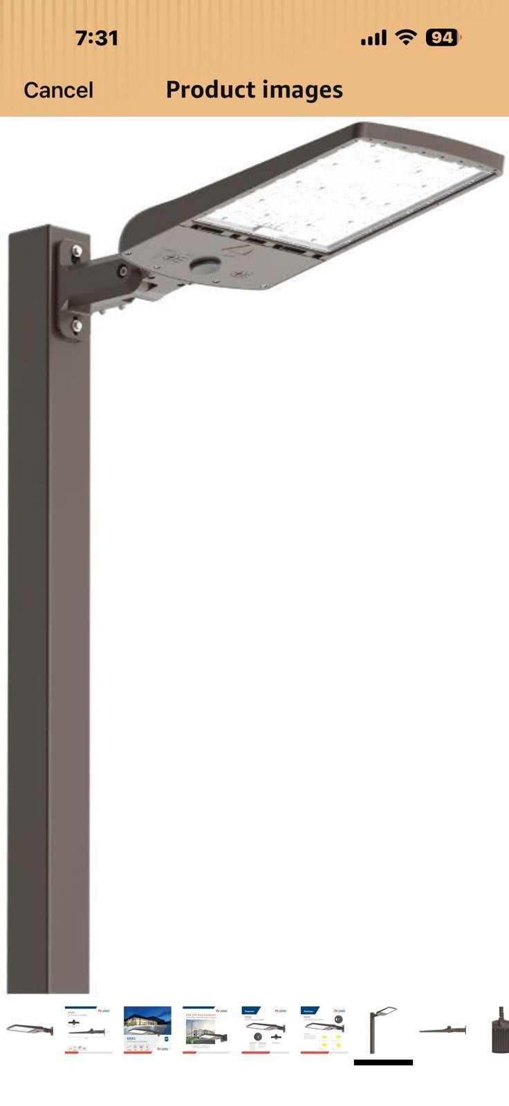 Lithonia Lighting LED Outdoor Area Light Fixture, LED Parking Lot Light