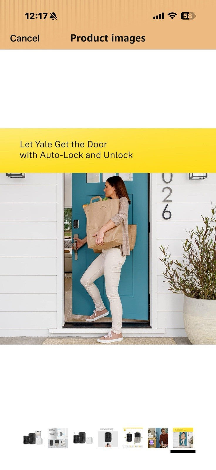 Yale Assure Lock 2 Plus Deadbolt with Wi-Fi Connect, Black Suede