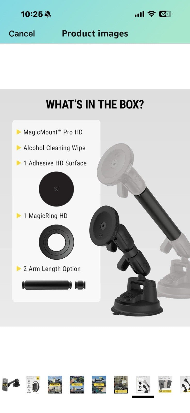 Scosche Extra-Strong Magnetic Cell Phone Car Mount/Tablet Holder 