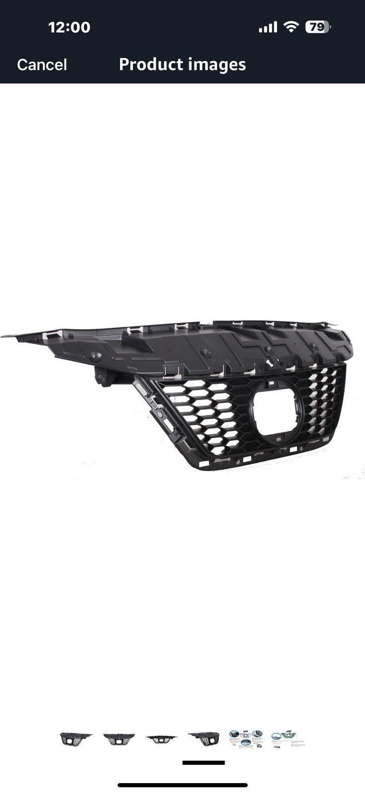 Front Grille Compatible with 2020-2022 Nissan Versa, ABS Replacement