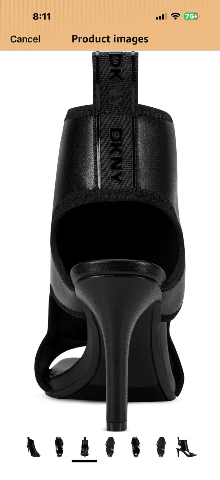DKNY Womens Bason Sandal Heeled Bootie