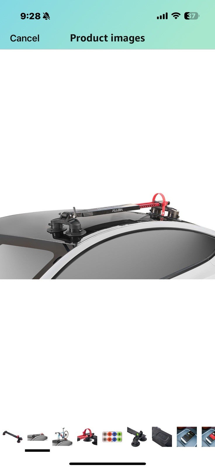 Allen Smart Suction™ Roof Mount 1-Bike Rack, Model SB-01