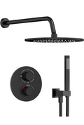 Gabrylly Thermostatic Shower Faucet Set, All Metal Shower System with Anti Scald
