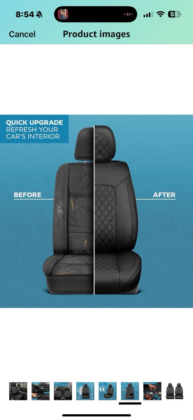 Prestige Edition Faux Leather Seat Covers for Cars, Trucks, & SUV – 2 Black Car 