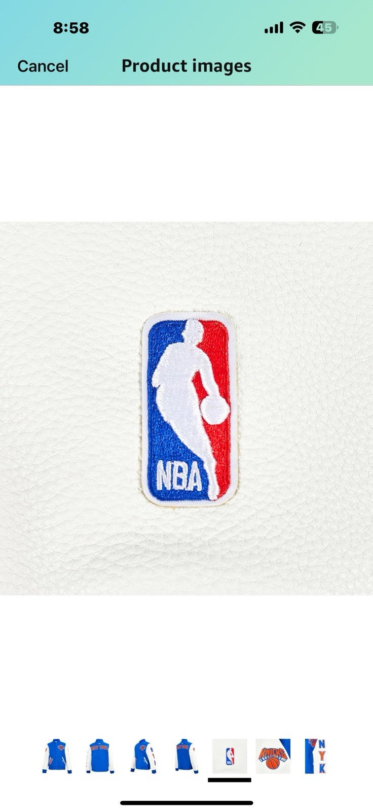 Big Kids NBA Classic Chenille Varsity Jacket X Large 
