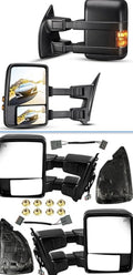 PHILTOP Towing Mirrors Compatible with 1999-2016 F-250 Super Duty, 