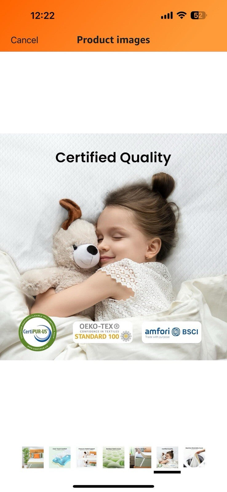 Mattress Toppe, 3 Inch Gel Memory Foam Bed Topper, Pressure-Relieving