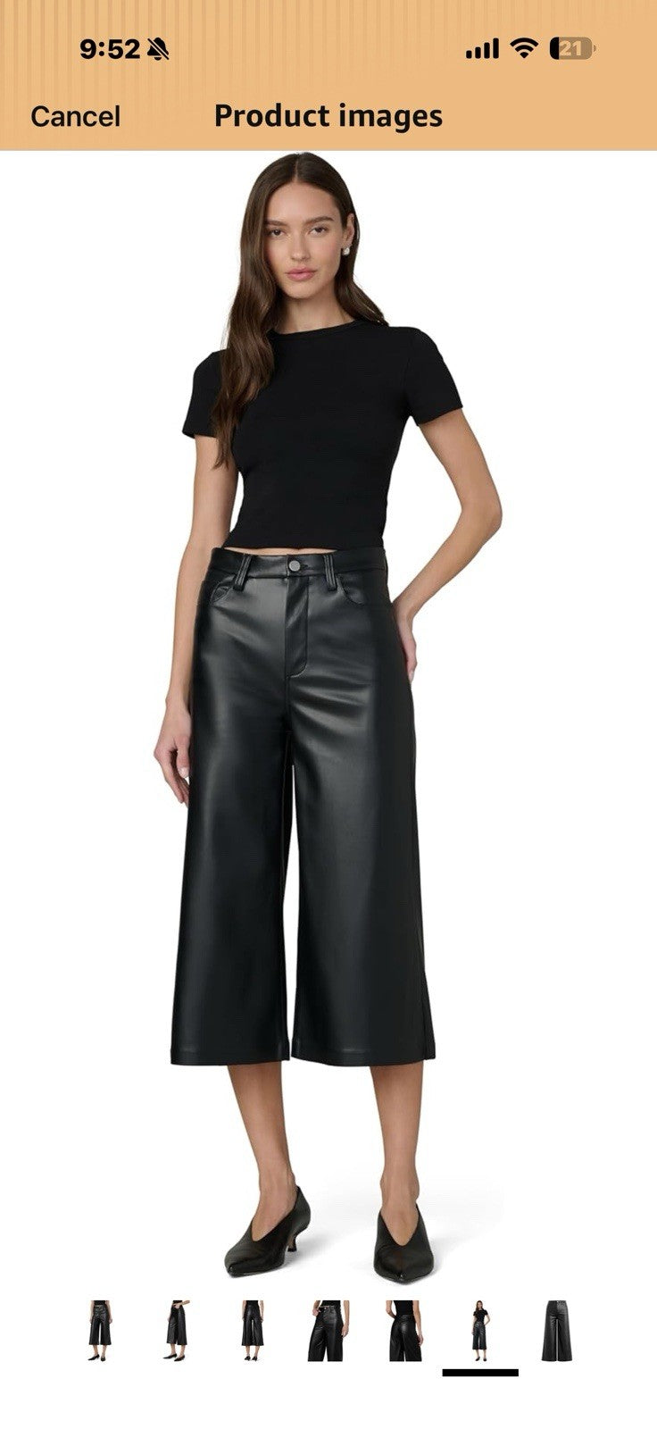 Joe's Jeans Womens The High Rise Wide Leg Culotte Size 31