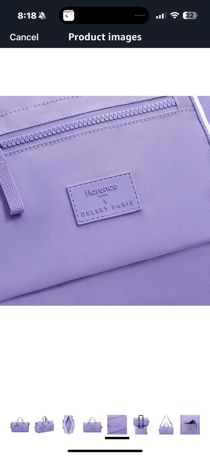 florence by mills Sweet Escape Carry-On Duffle Bag