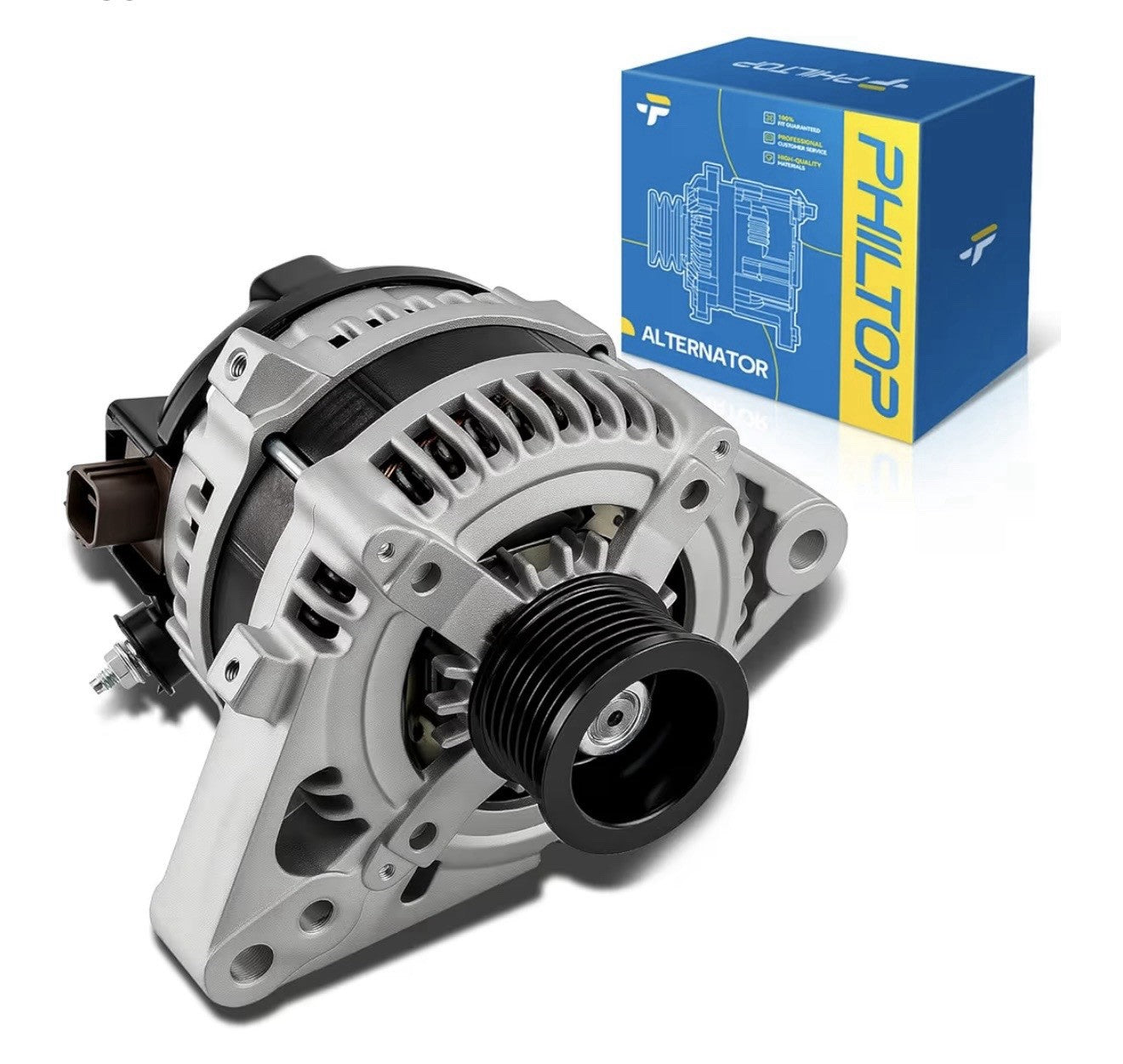 PHILTOP Automotive Alternator Compatible for 100Amp 2005-2015 Tacoma