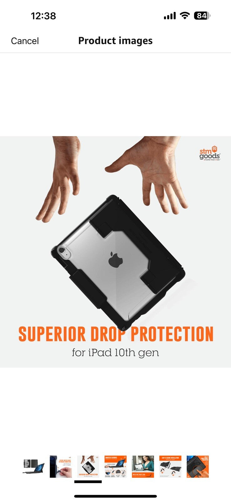 STM Goods Dux Bluetooth Keyboard Trackpad for iPad 10th, Bluetooth