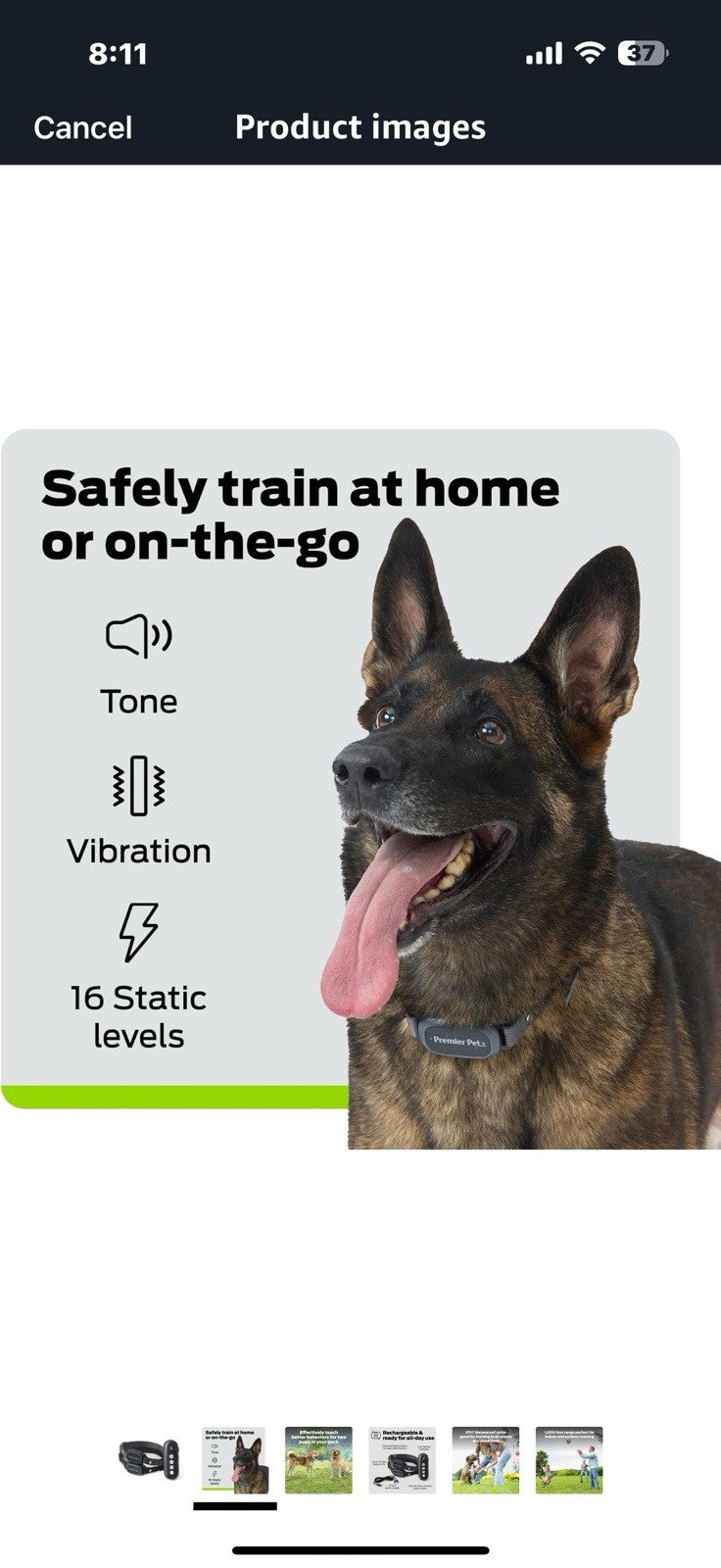 Dog Static Collar - 1000ft Dog Training Collar 2-Dog Bundle with Remote