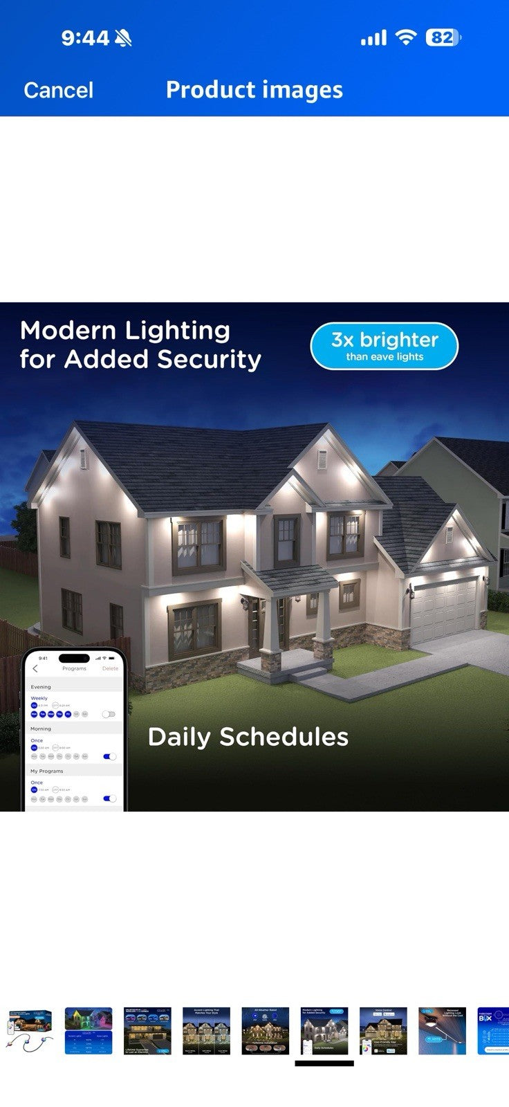 Enbrighten Vibe Eternity Accent Permanent Outdoor Lights for House,
