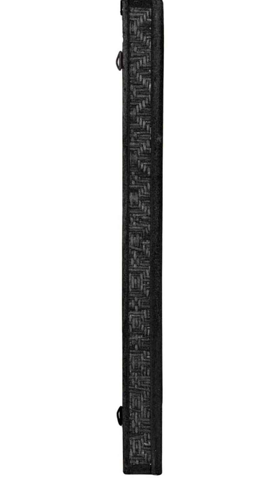 Creative Co-Op Rattan Rectangle Wall Mirror, Black