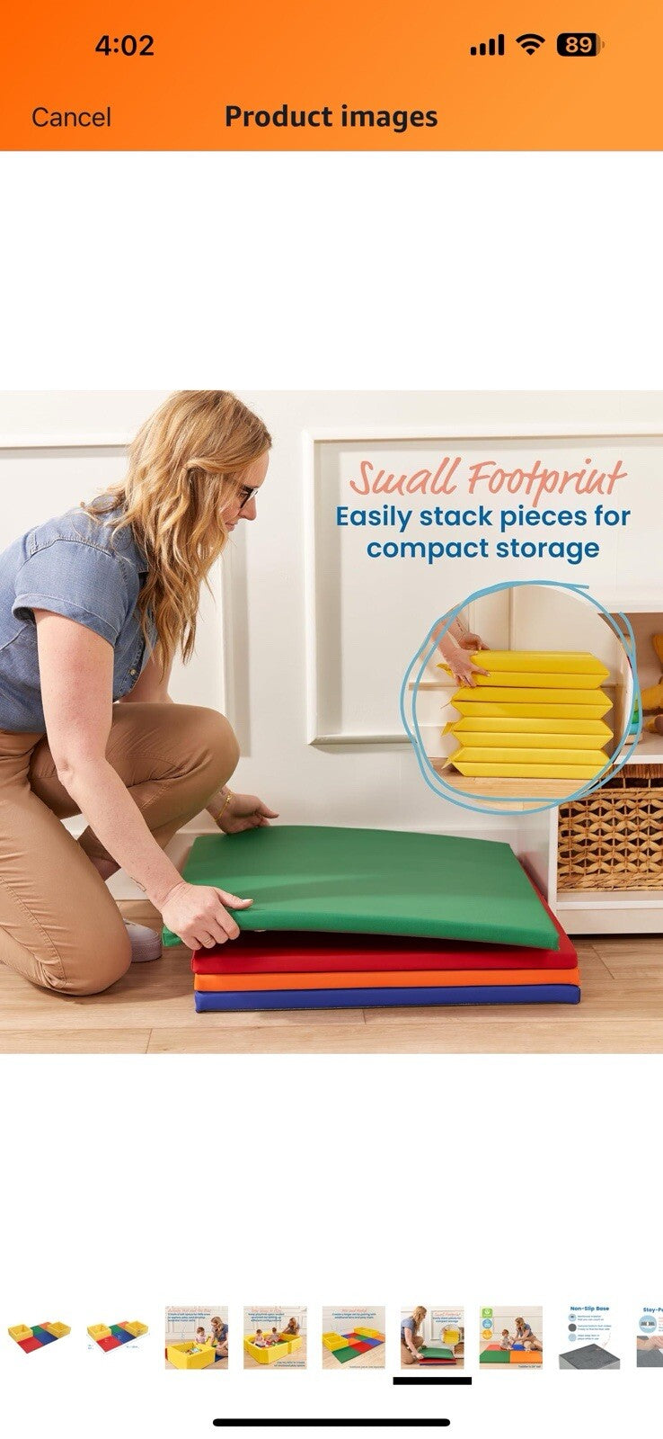 ECR4Kids SoftZone Play Patch Activity Mat and Toy Bins, Beginner Playset