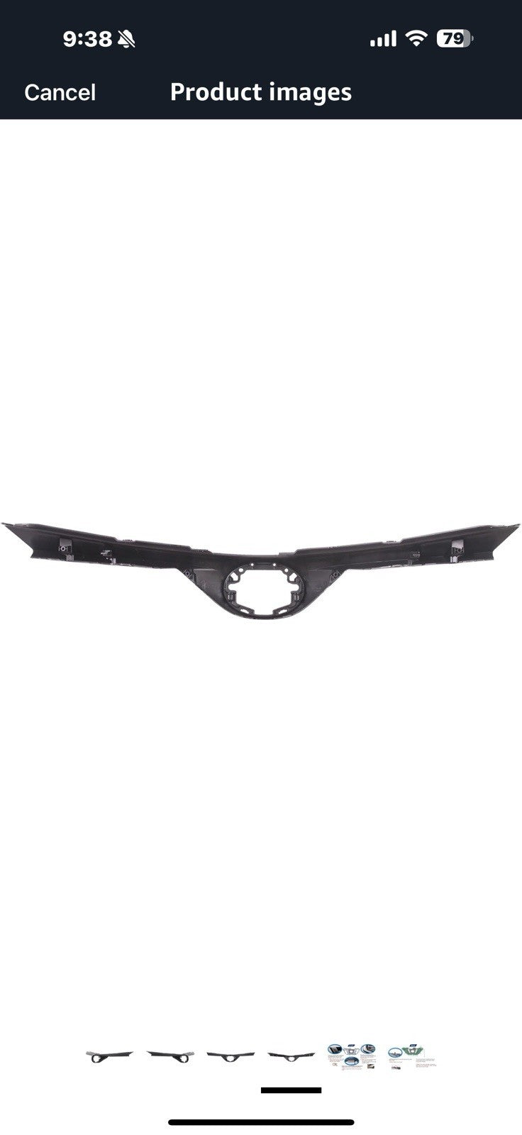 Front Grille Compatible with 2016-2018 Toyota RAV4 SE/XLE, ABS Replacement 