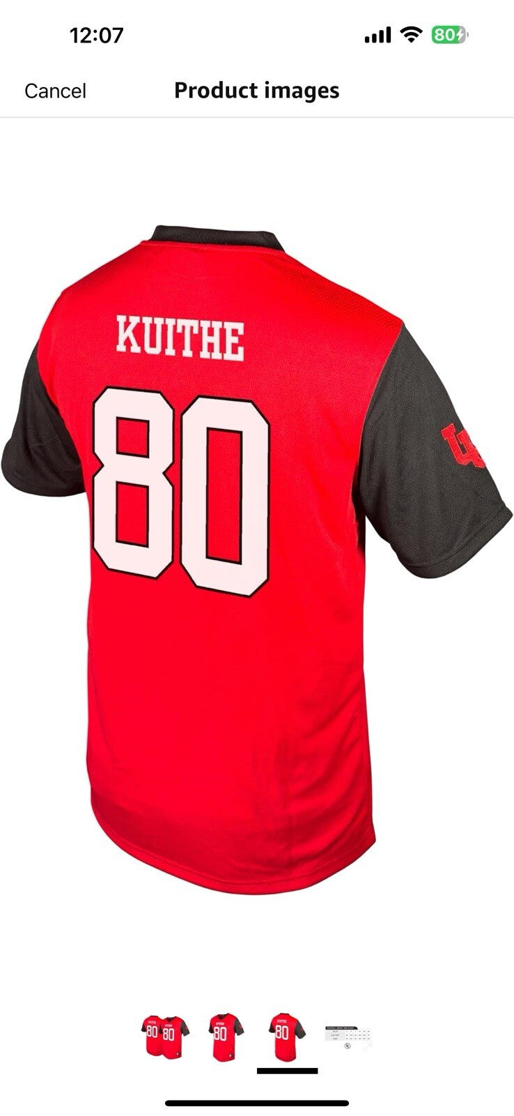 NCAA Mens Utah Utes Football X Large 