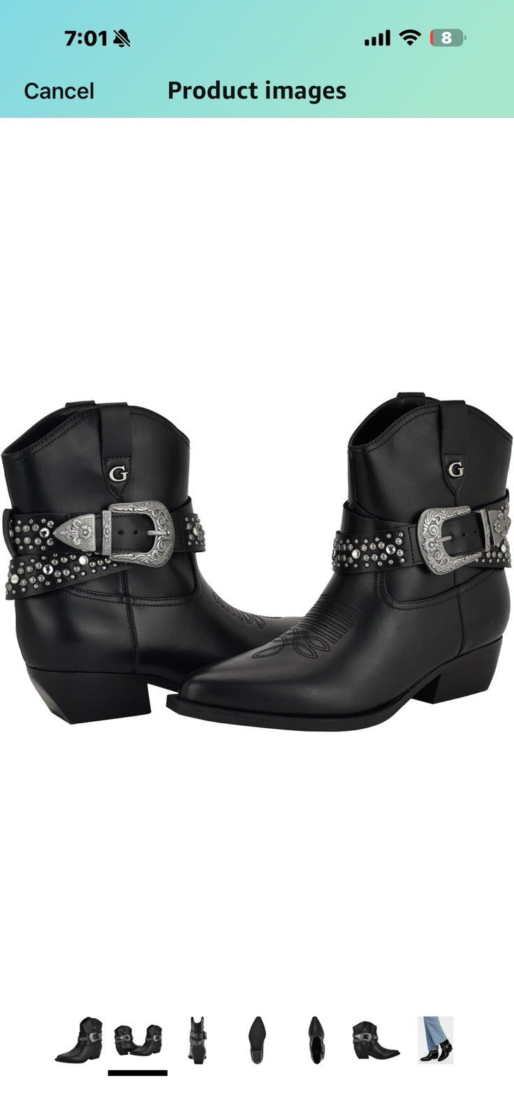 GUESS Women's Lansly Ankle Boot Size 8.5
