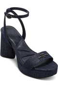 KARL LAGERFELD Women's Haden Logo Platform Heel Heeled Sandal Size 10