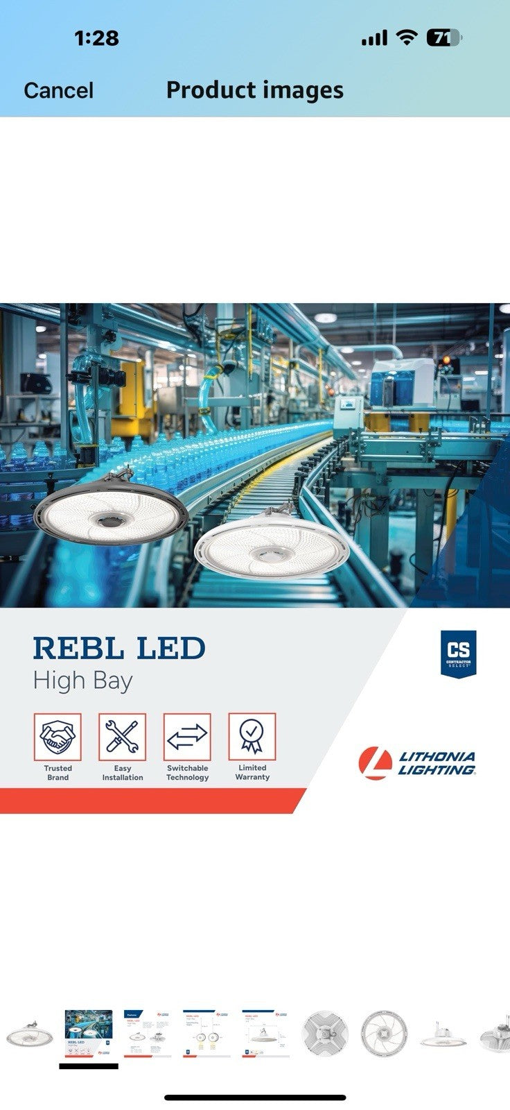 Lithonia Lighting REBL Round High Bay LED Light