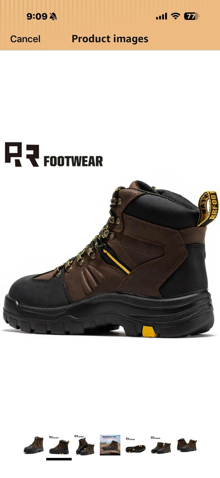 ROCKROOSTER Marfa Composite Toe 6-Inch Ankle Support Waterproof 11.5 Wide