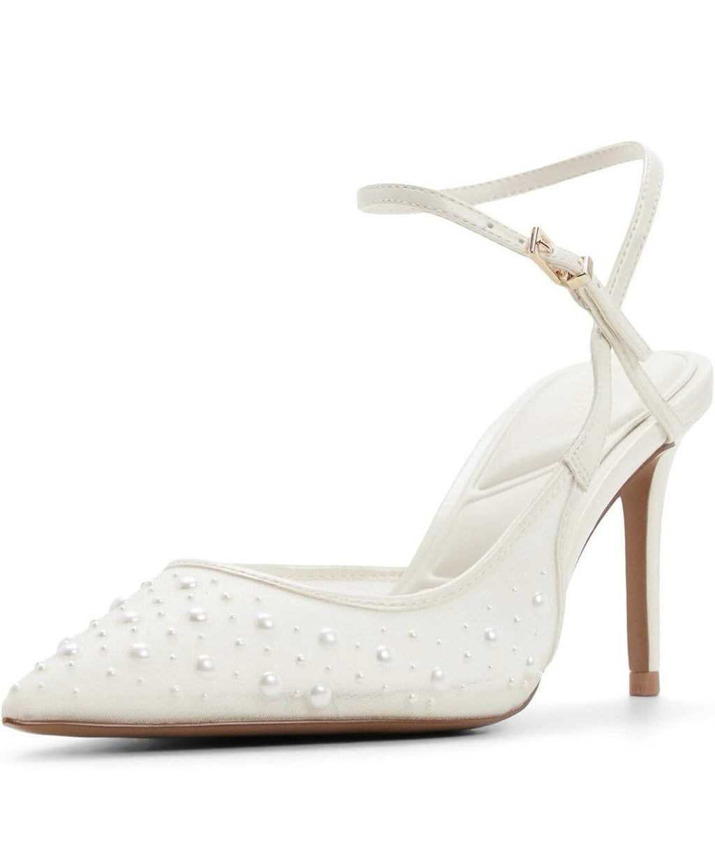 ALDO Womens Kymmberly Pearl Mesh Asymmetrical Stiletto Pump Size 11
