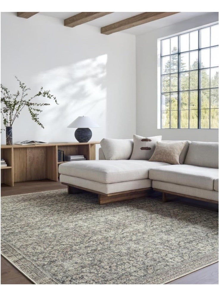 Livabliss x Galey Alix Collins Avenue III Vintage Damask Area Rug, 7'9" x 10'