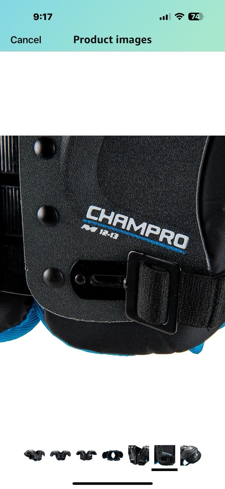 CHAMPRO Python Youth Shoulder Pad X Large 