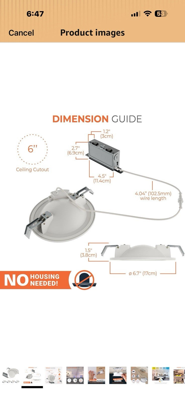 HALO HLA 6 in Super Adjustable Integrated LED Recessed Gimbal