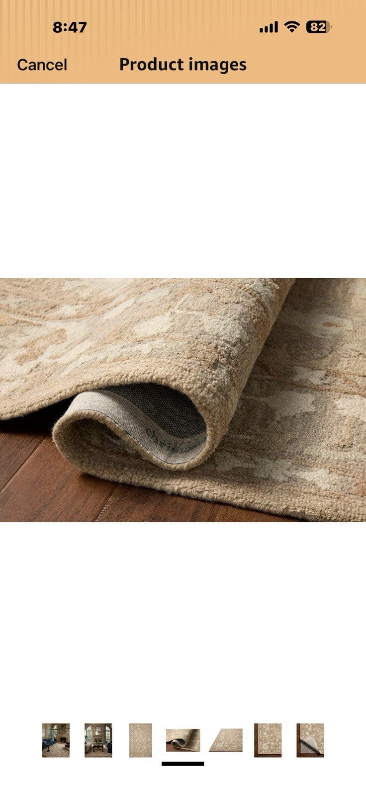 Loloi Chris Loves Julia Dorothea Collection DRT-02 Khaki/Dove 5'-0" x 7'-6" 