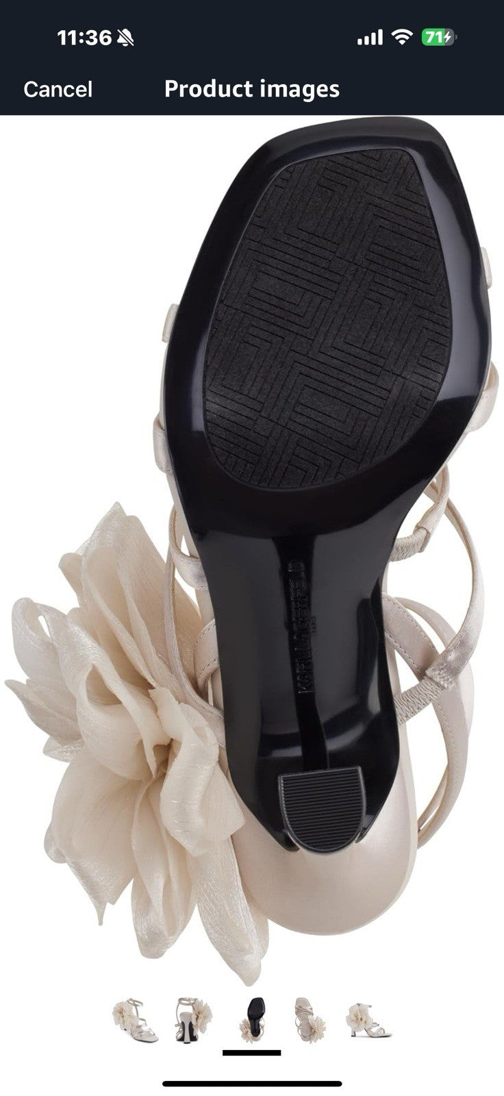Karl Lagerfeld Paris Women's Caela Evening Sandal Pump Size 9 