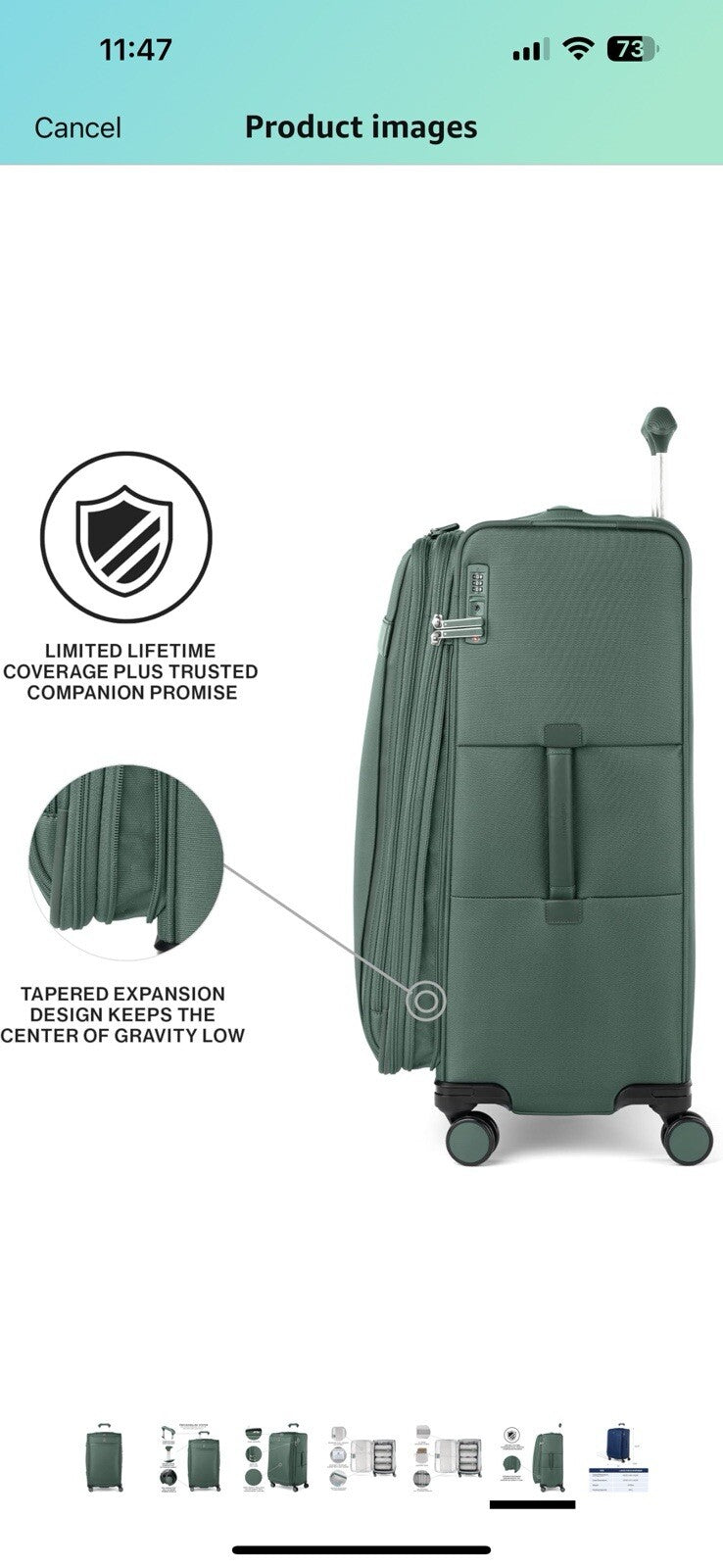 Travelpro VersaPack+ Lightweight Softside Expandable Checked Luggage, 29 Inch 