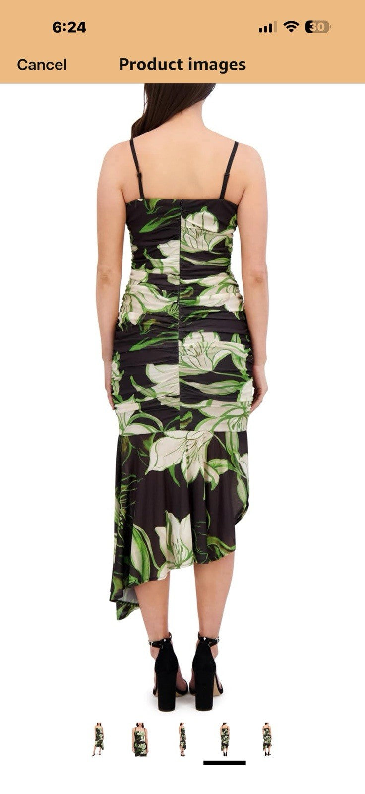 Siena Womens Removable Straps Bandeau Printed Stretch Mesh Asymmetrical