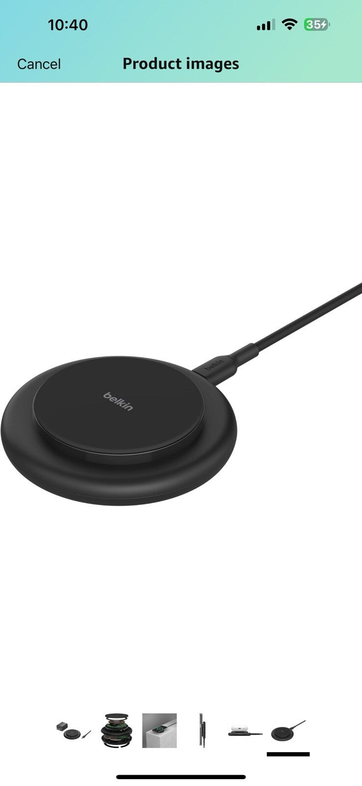 Belkin MagSafe Charger Compatible Magnetic Wireless Charging Pad 15W