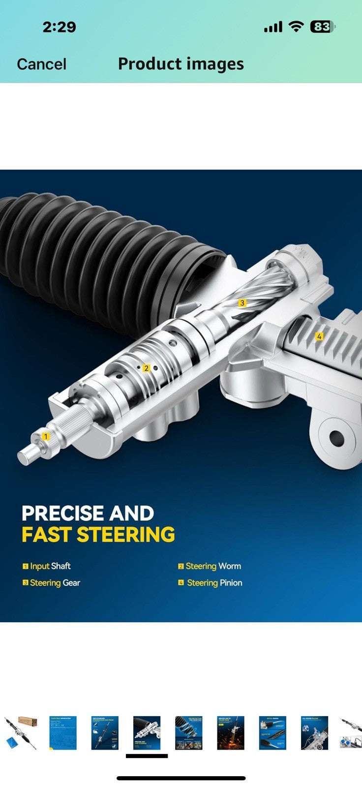 PHILTOP Power Steering Rack and Pinion Compatible with TITAN 2004-2015