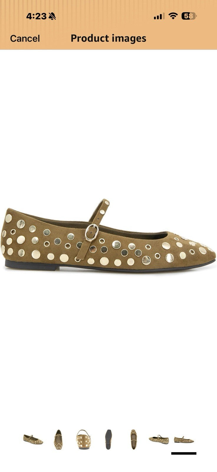 Kenneth Cole New York Women's Jasper Stud Mary Jane Flat