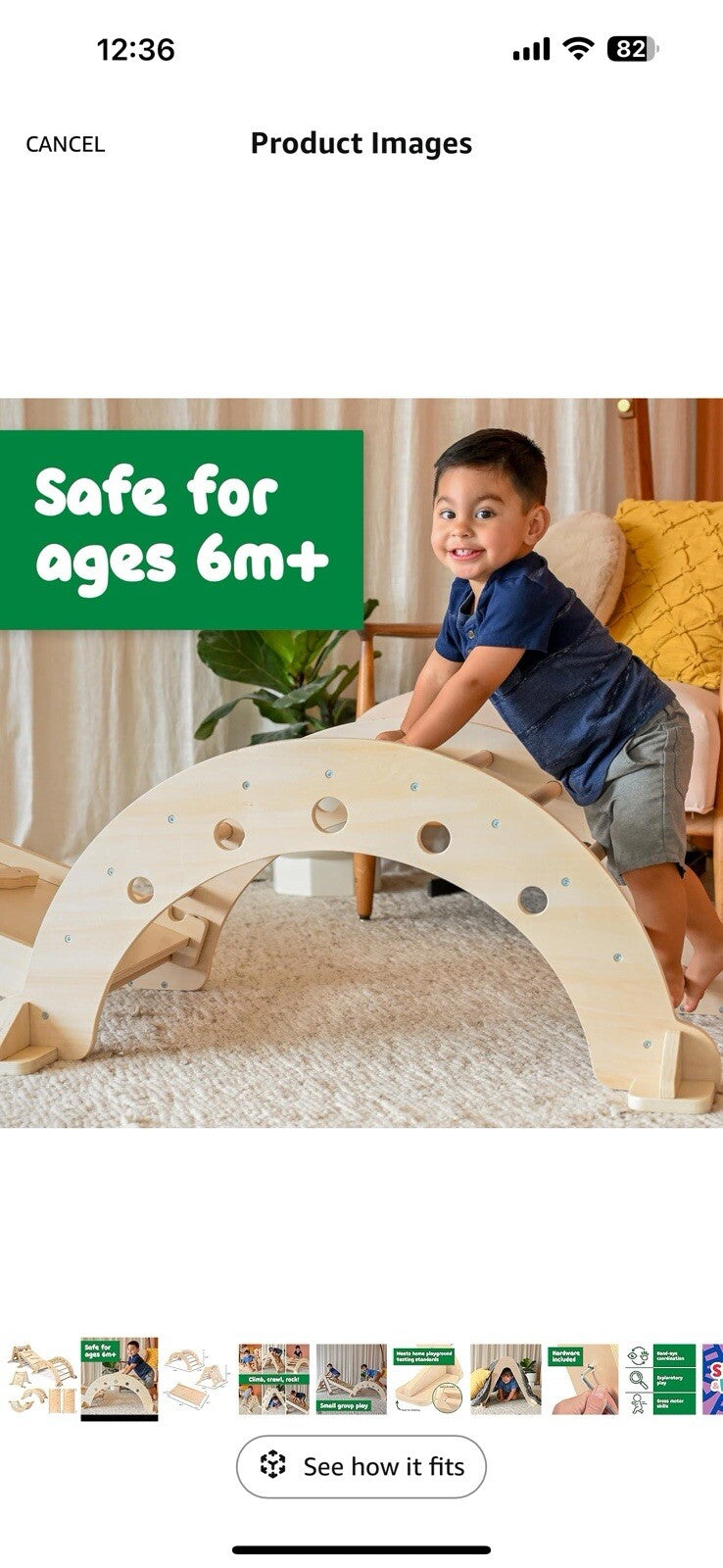 SPARK & WOW Activity Gym - 3-Piece Indoor Climber - Solid Wood - Gross Motor