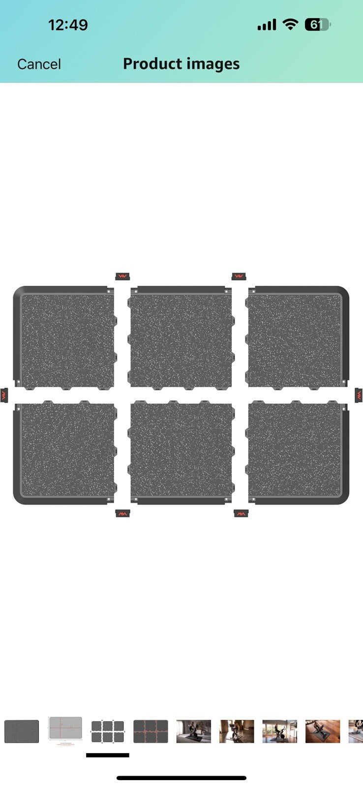 Anji Mountain MTX Foldable Gym Flooring for Home Gym Exercise and Yoga